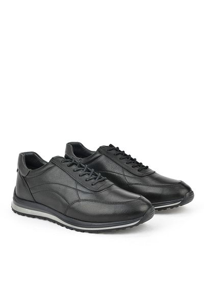 Ziya , Ανδρικό Sneaker από γνήσιο δέρμα 1331002z415 Μαύρο