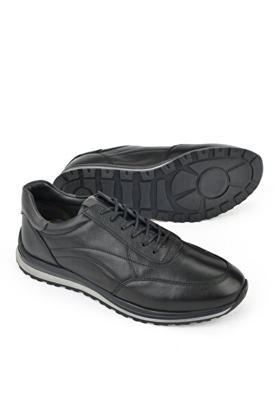 Ziya Мъжки маратонки от естествена кожа 1331002z415 Черни