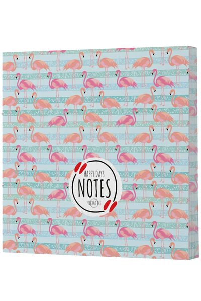 Dokuz Yayınları دفتر ملاحظات Vivago Art Flamingo 1 غير مبطن (15X15-160 صفحة)