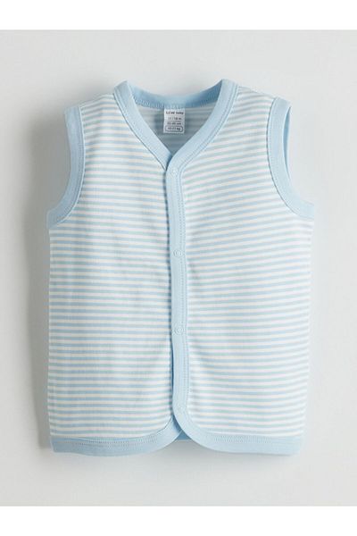 LC Waikiki Lcw Baby V-Neck Striped Baby Boy Vest