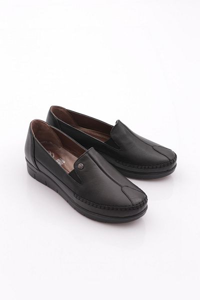 DGN Pantofi Confort dama Piele naturala Negru 31123998