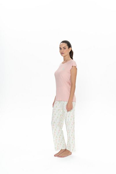 U.S. Polo Assn. Women'S, Licensed, Uspa, Viscose, (Salmon), Pajama Suit