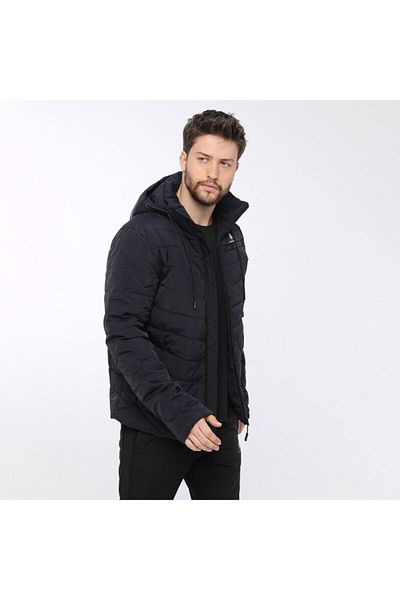 lumberjack 10104497   Sn19 Joseph Coat Coat Μαύρο Ανδρικό Παλτό