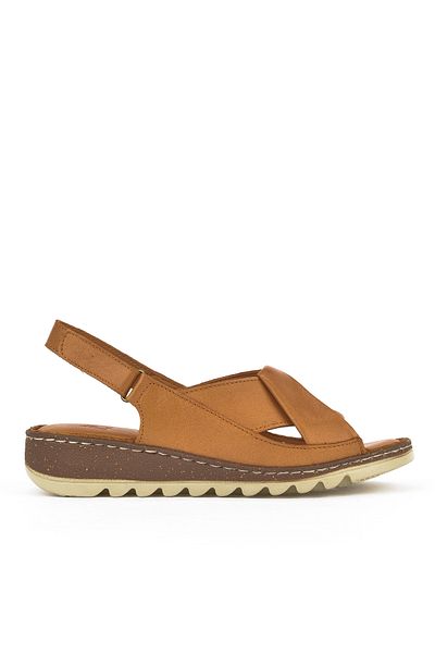 Ziya Sandale de damă din piele naturală maronie - 1411008 z018