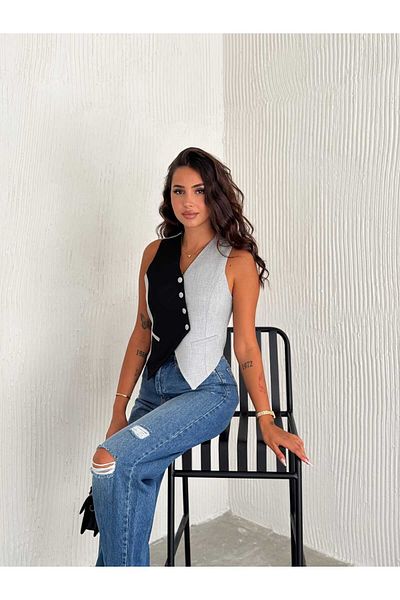 ZF BUTİK Women's Asymmetrical Cut Vest