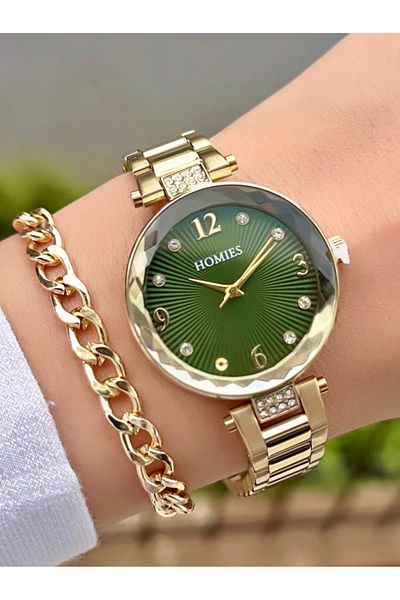 Homies Steel Cord Waterproof Women's Wristwatch