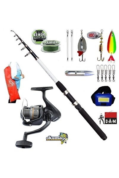 DAM Nova Expedition 210cm 10-30gr Okuma Revenger Rv-25 Turna Tele Spin Olta T...