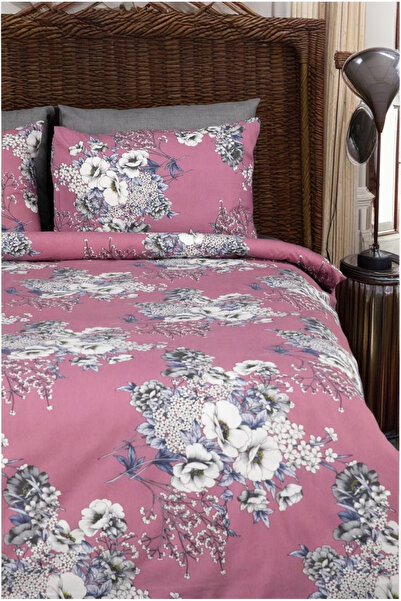 MORRİVAL SET DE PIREDURI CU MODEL DE FLORI, 155X215 CU FERMOAR + FATA DE PERNA