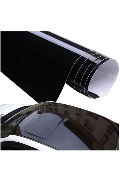 Space 1.52m*18m Gelatin Protected Piano Black Ceiling Foil - Cafı557