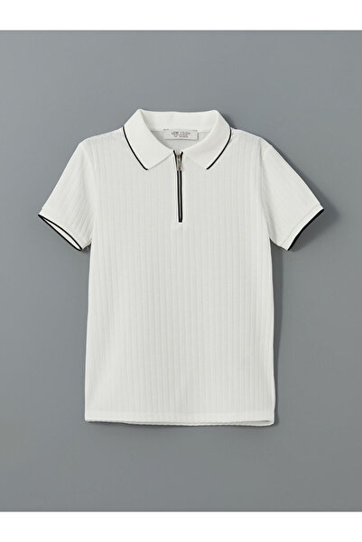 LC Waikiki Αγόρι μπλουζάκι με υφή LCW Vision Polo Collar