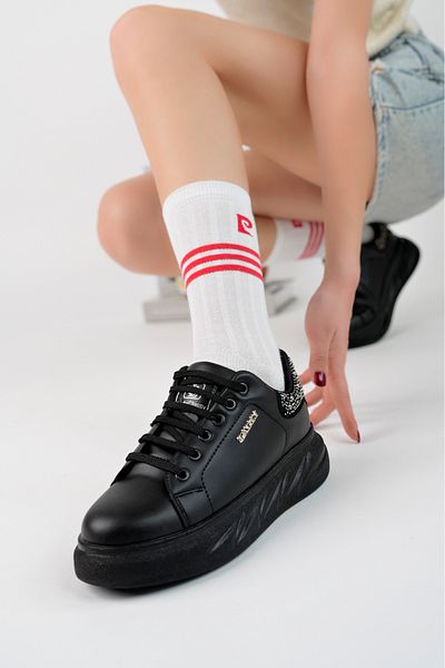 McDark PANTOFI SNEAKER DE PIATRĂ NEGRĂ DE DAMA