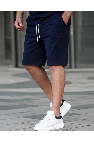 UYN SPORT Comfortable Cut Elastic Waist Summer Soft Fabric Pocket Shorts