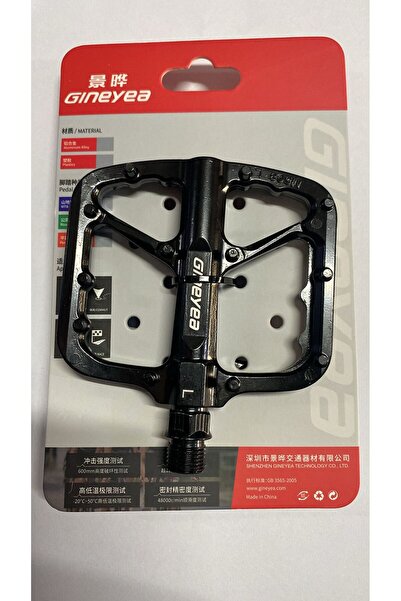 İthal GINEYEA M608 REFLEKTÖRLÜ GENİŞ ALÜMİNYUM PEDAL RULMANLI SİYAH