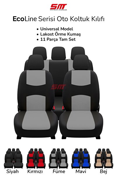 SMRAUTOACCESSORY Ecoline Serisi Universal Oto Koltuk Kılıfı