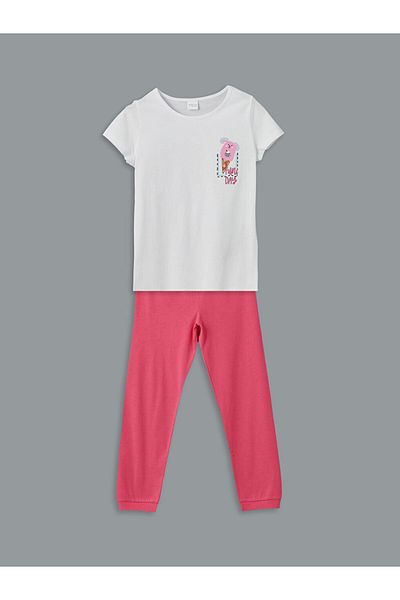 LC Waikiki Σετ πιτζάμες για κορίτσια LCW ECO Crew Neck
