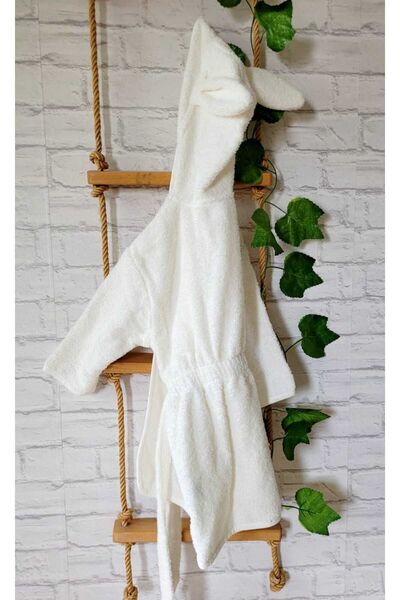 PAMUK HANIM منشف حمام للأطفال من الجنسين مصنوعة من القطن الناعم 100٪ بتصميم أ...