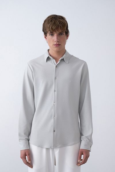 İLKCET MODA Εποχιακό ανδρικό πουκάμισο Oversize