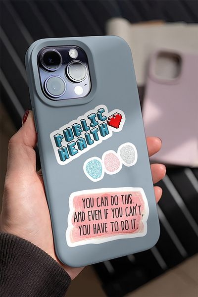 AR Sticker مجموعة من 5 ملصقات للكمبيوتر المحمول والكمبيوتر المحمول تحت عنوان Doctor Medicine