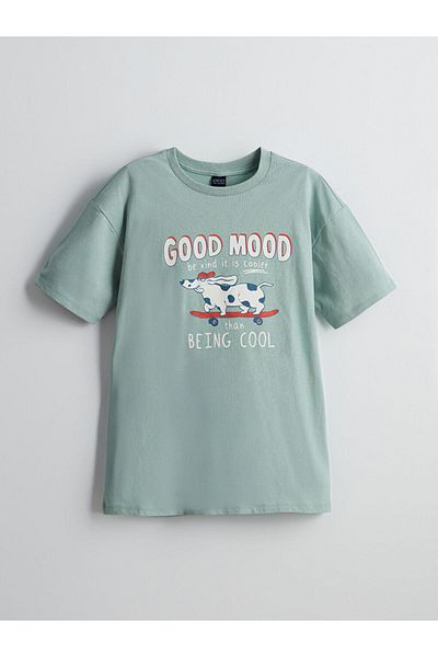 LC Waikiki Νέα σεζόν Crew Neck Boy's Tisort - S5JL09Z4