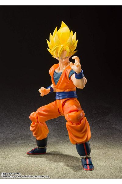 BANDAI Dragon Ball Z Super Saiyan Full Power Son Goku - Tamashii Nations Bandai S.H.Figuarts Shf Figure