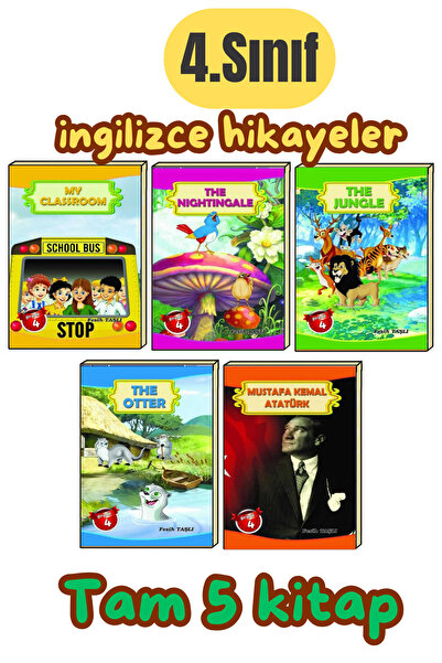 Ata Yayıncılık 4.sınıf Öğrencilerinin Zevkle Okuyacağı Ingilizce 5'li Hikaye ...