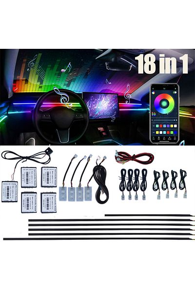 Space Ambiance Rgb 12V Lighting Set - 64 Colors