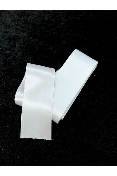 Nikah Şekeri Market 5 Meters Wide 6 cm Ribbon Satin Bundle - Flower Decoration Gift Decoration Ribbon