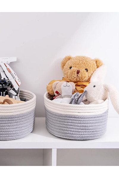 HomeTurko Triple Basket Organizer Set, Organizer Basket Set, Bohemian Basket Set, Gift Household Item