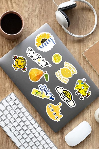 AR Sticker Σετ αυτοκόλλητων tablet Vsco TarçıYeLaptop Notebook - 10