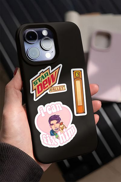 AR Sticker مجموعة من 15 ملصقًا للكمبيوتر المحمول تحت عنوان اللعبة