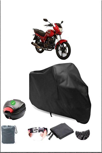 Breen Black Asian Legent 150 Rear Bag Compatible Waterproof Motorcycle Cover