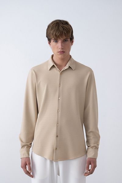 İLKCET MODA Εποχιακό ανδρικό πουκάμισο Oversize