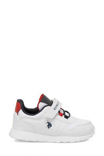U.S. Polo Assn. حذاء رياضي GARFIELD JR 5FX للأولاد باللون الأبيض