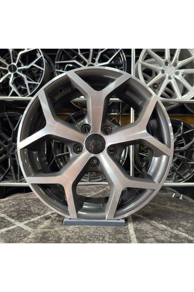 kormetal 16" (inç) 5x108 FORD ST FOCUS MONDEO UYUMLU Gun Metal Elmas Kesim Ja...
