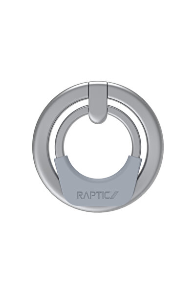 Raptic Magnetik Özellikli 360 Derece Dönebilen Parmak Ring Stand Gümüş