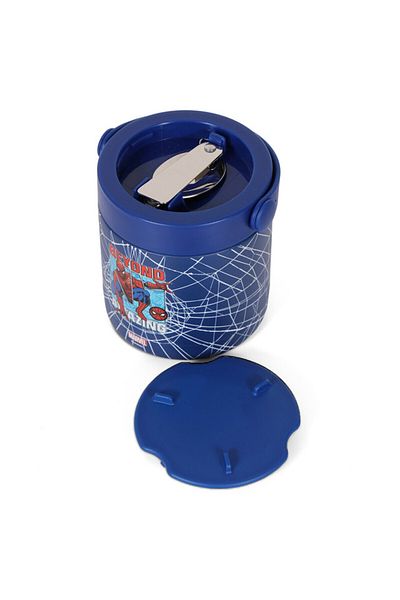 Eazy Kids Marvel Beyond Amazing Spider - Man Stainless Steel Insulated Food Jar - Blue(350ml)