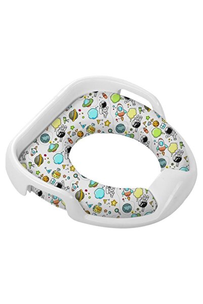 Softy Jumbo Kids - Bebek / Çocuk Klozet Kapağı Adaptörü - Beyaz - Astronot