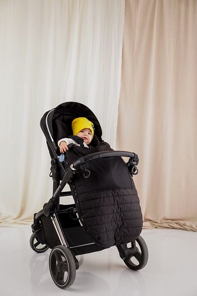 Neko Black Stroller Overalls