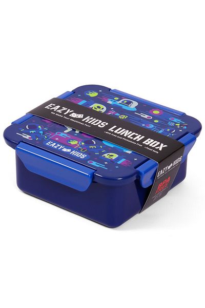 Eazy Kids Eazy Kids Lunch Box Set, Astronauts - Blue