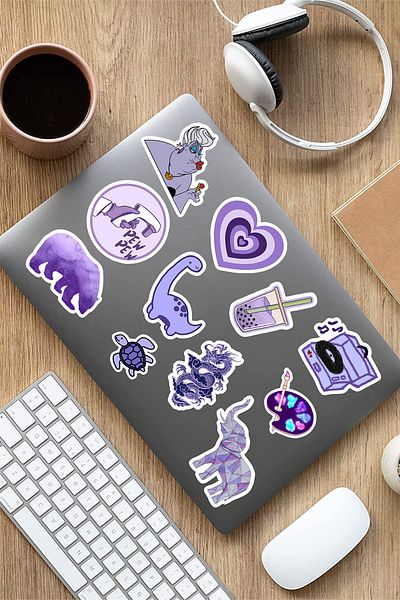 AR Sticker Σετ αυτοκόλλητων tablet για φορητό υπολογιστή Vsco Orange - 9