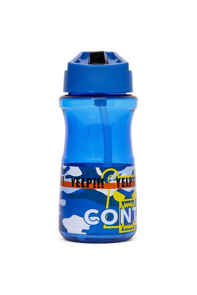 Eazy Kids Water Bottle 500ml wt Straw - Blue