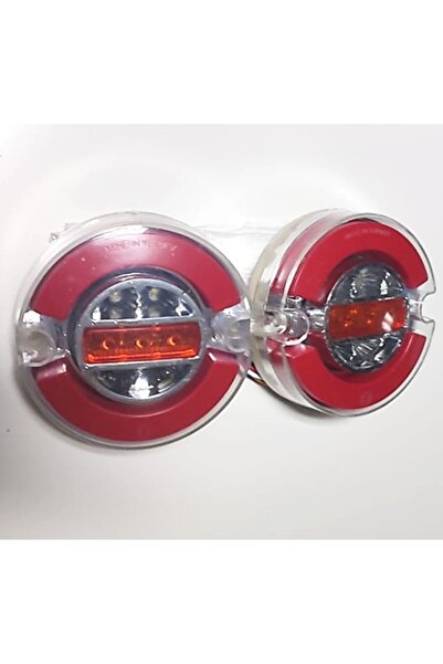 reyoto 2 Adet Neon Led Stop Lamba 12-24 Volt 4 Fonksiyonlu 9 Cm