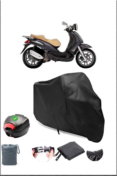 Breen غطاء دراجة نارية مقاوم للماء متوافق مع حقيبة بياجيو بيفرلي 250 الخلفية ...