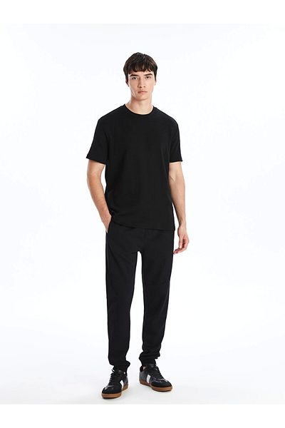 LC Waikiki Ανδρικό Jogger Sweatpants LCW Casual Black Slim Fit