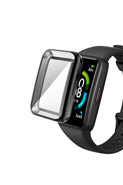 Techaks Huawei Band 6 Watch Gard 09 Protective Silicone Tchs - Black