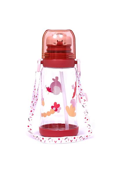 Eazy Kids Water Bottle 600ml wt straw - Pink