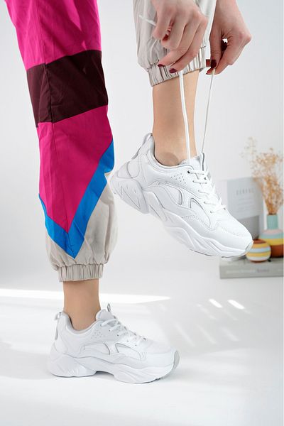 McDark White Silver Women's Sneakers - Ultra Light Sole