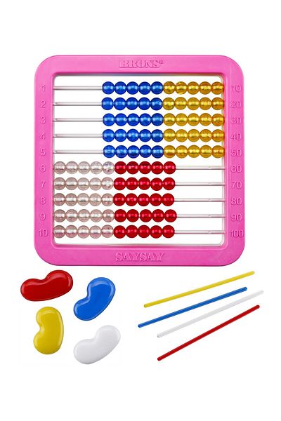 Polin Saysay Luxury Abacus + Number Beads + Number Beans Set