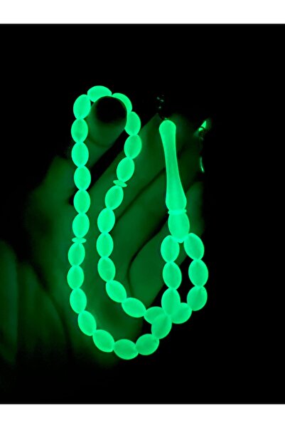 TTS TÜRK TESBİH SANATI Kedi Gözü Karanlıkta Parlayan Fosforlu Kedigözü Tesbih