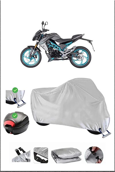 Breen CFMOTO CF150 قفل حقيبة خلفي متوافق مع غطاء دراجة نارية مقاوم للماء - رمادي